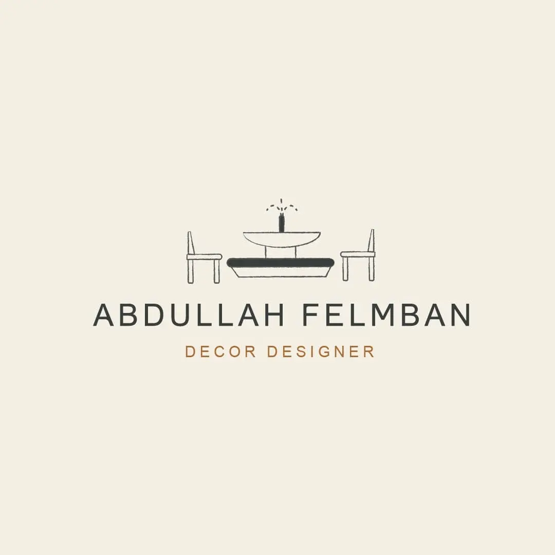 Logo for decor designer abdallah felmban